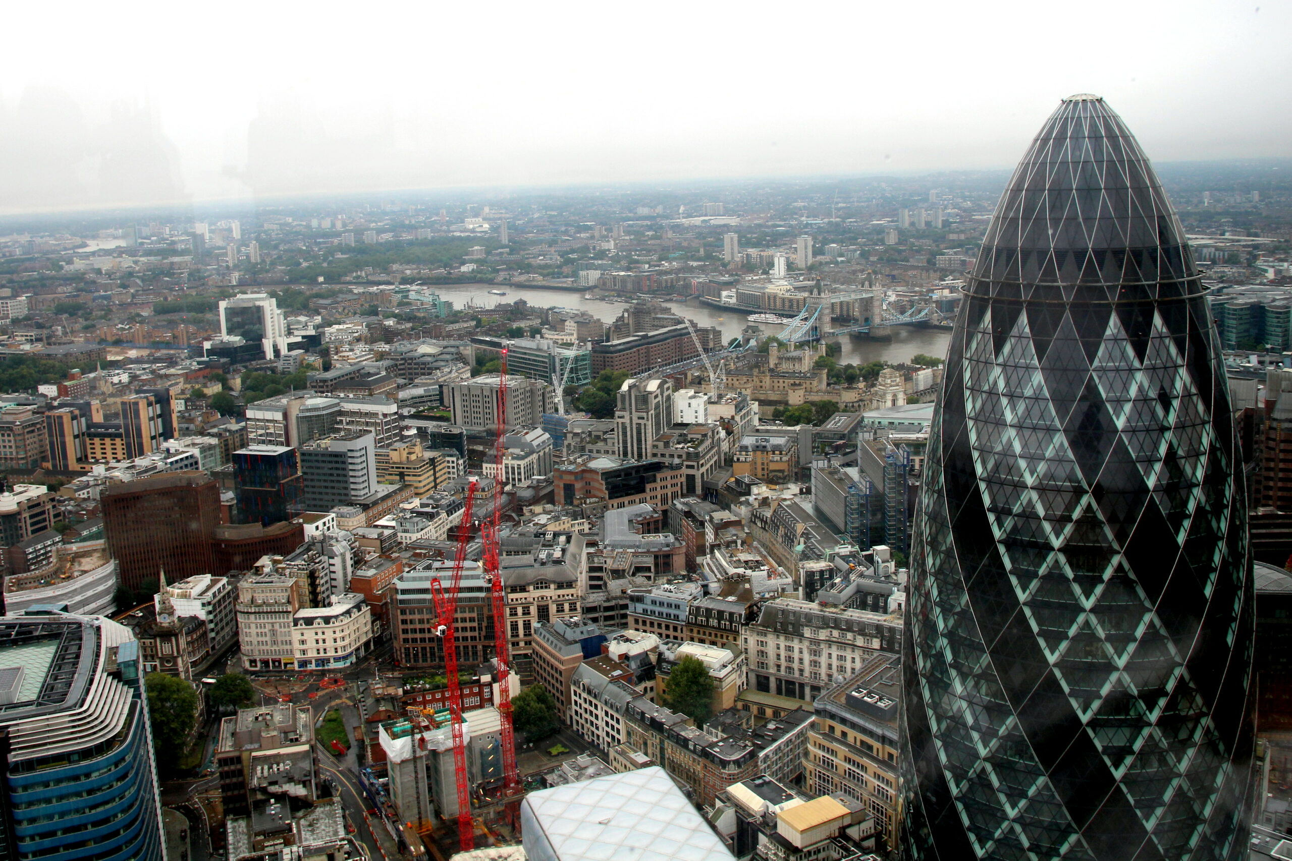 View from the 72nd floor of the Shard