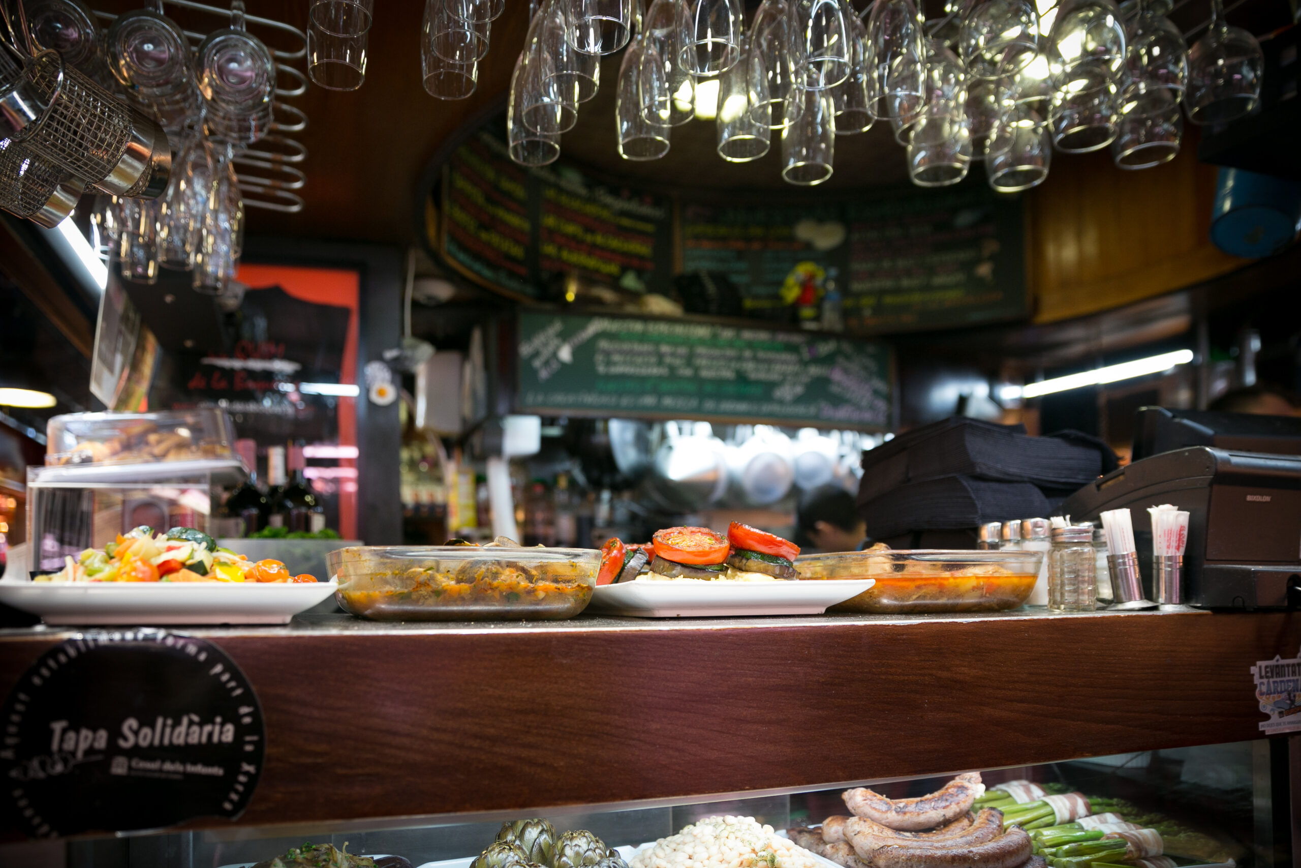 Tapas at a bar top 