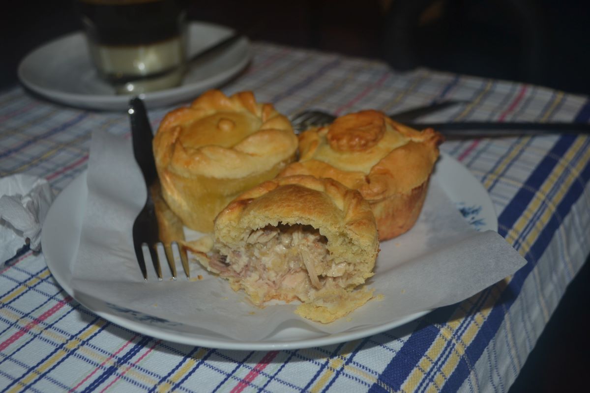 A plate of savory pies from Café Saudade in Sintra, Portugal. 