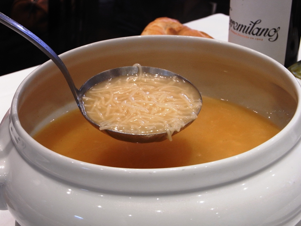 cocido madrileño soup