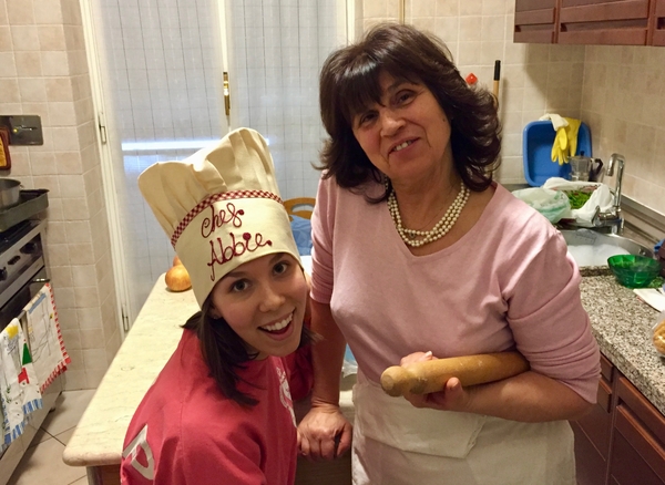 Two girls in their kitchen