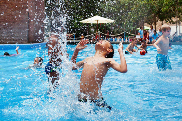 A trip to the pool is one of the best things to do in Barcelona with kids.