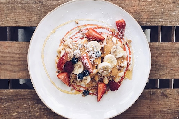 Heim Café's delicious pancakes, pictured, might just be the best brunch in Lisbon.