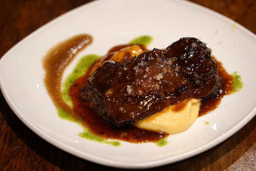Carrillera de ternera, or beef cheek, is absolutely one of the best pintxos in San Sebastian!