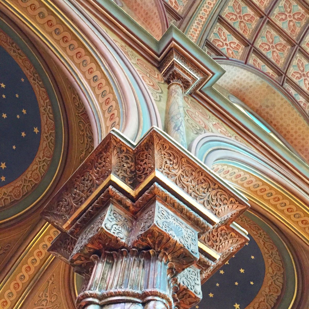 Arches at the Eldridge Synagogue in NYC. 