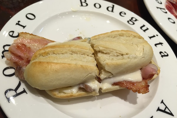 the piripi sandwich, in Bodeguita Antonio Romero