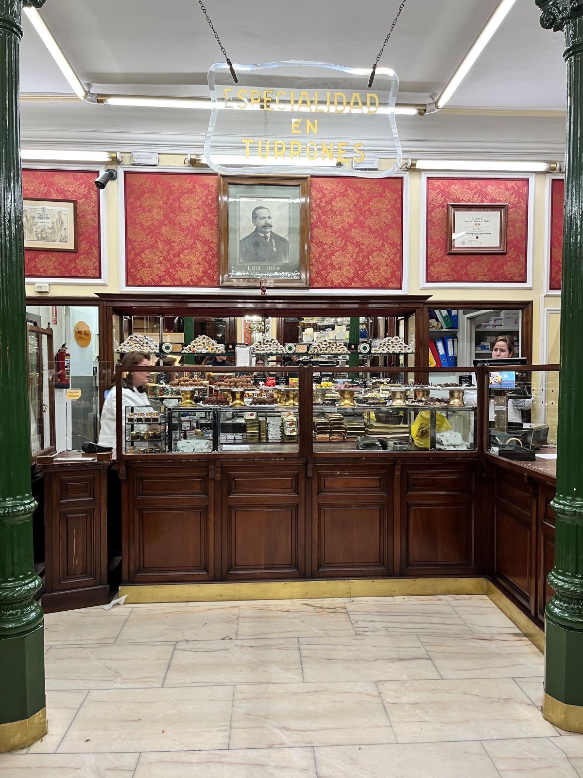 spanish sweets on display