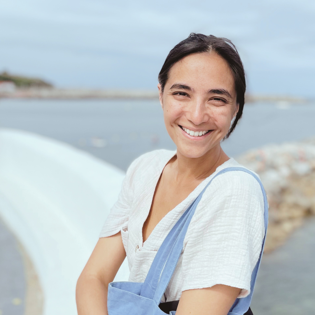 Janine Ramirez author photo in San Sebastian, Basque Country, Spain