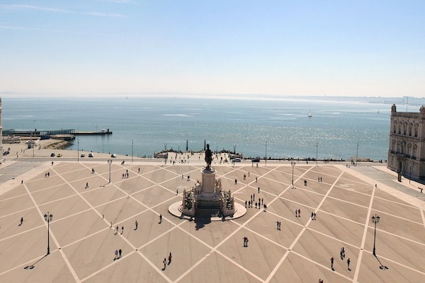 A love letter to Lisbon, city of the sea, where the Praça do Comércio (pictured) sits right at sea level.