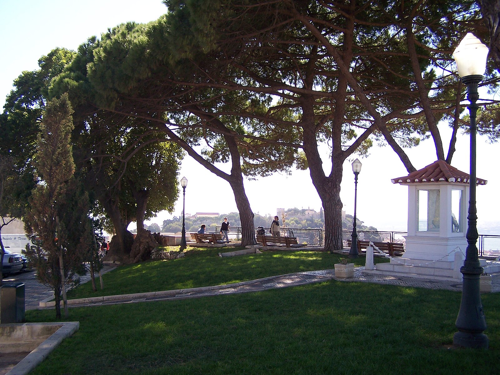 people enjoying views at a park in Lisbon