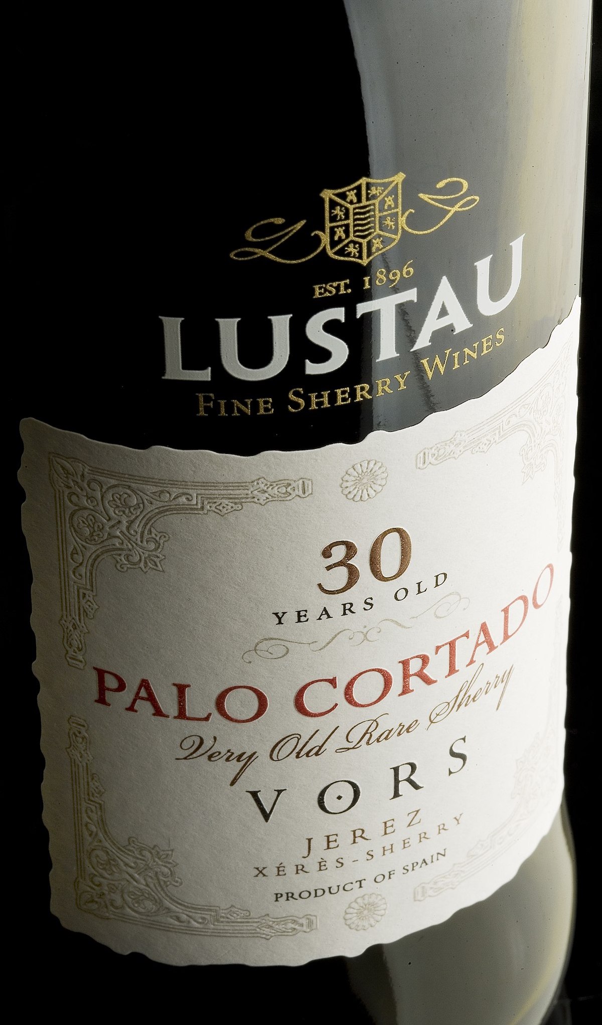 Bottle of sherry wine