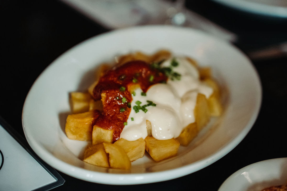 Patatas bravas with alioli.