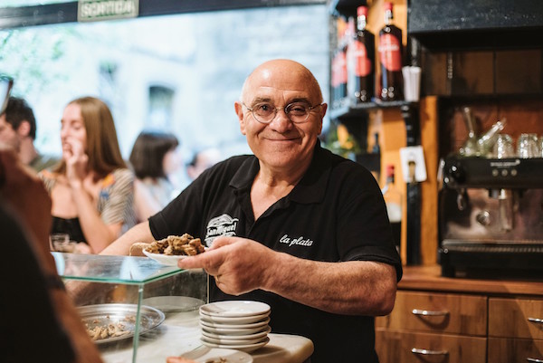 Pepe, owner of Bar La Plata in Barcelona.