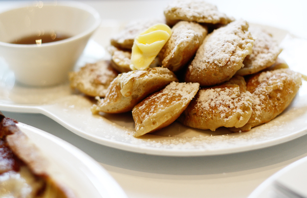 Miniature pancakes (Poffertjes)