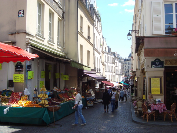 Produce stand on Rue Mouffetard