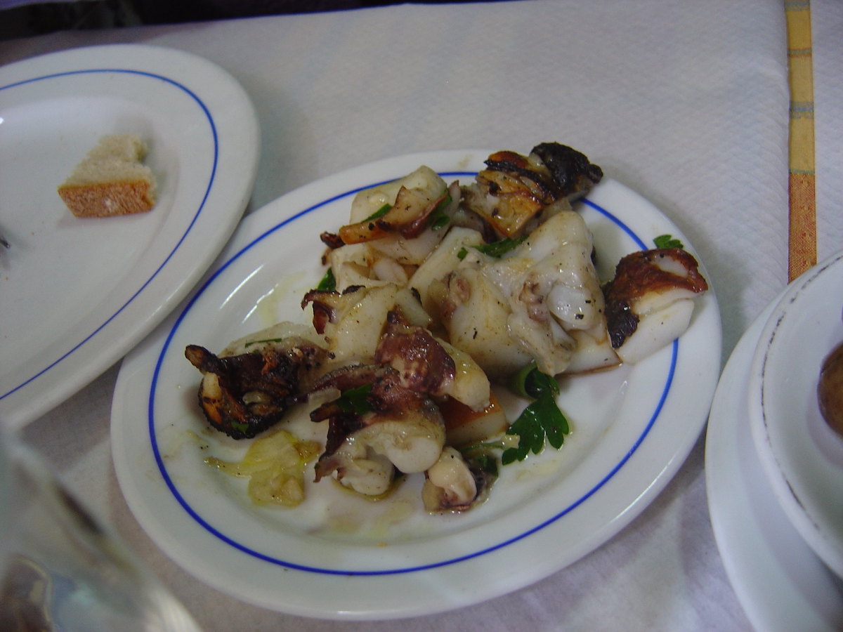 Octopus salad is one of the best petiscos in Lisbon