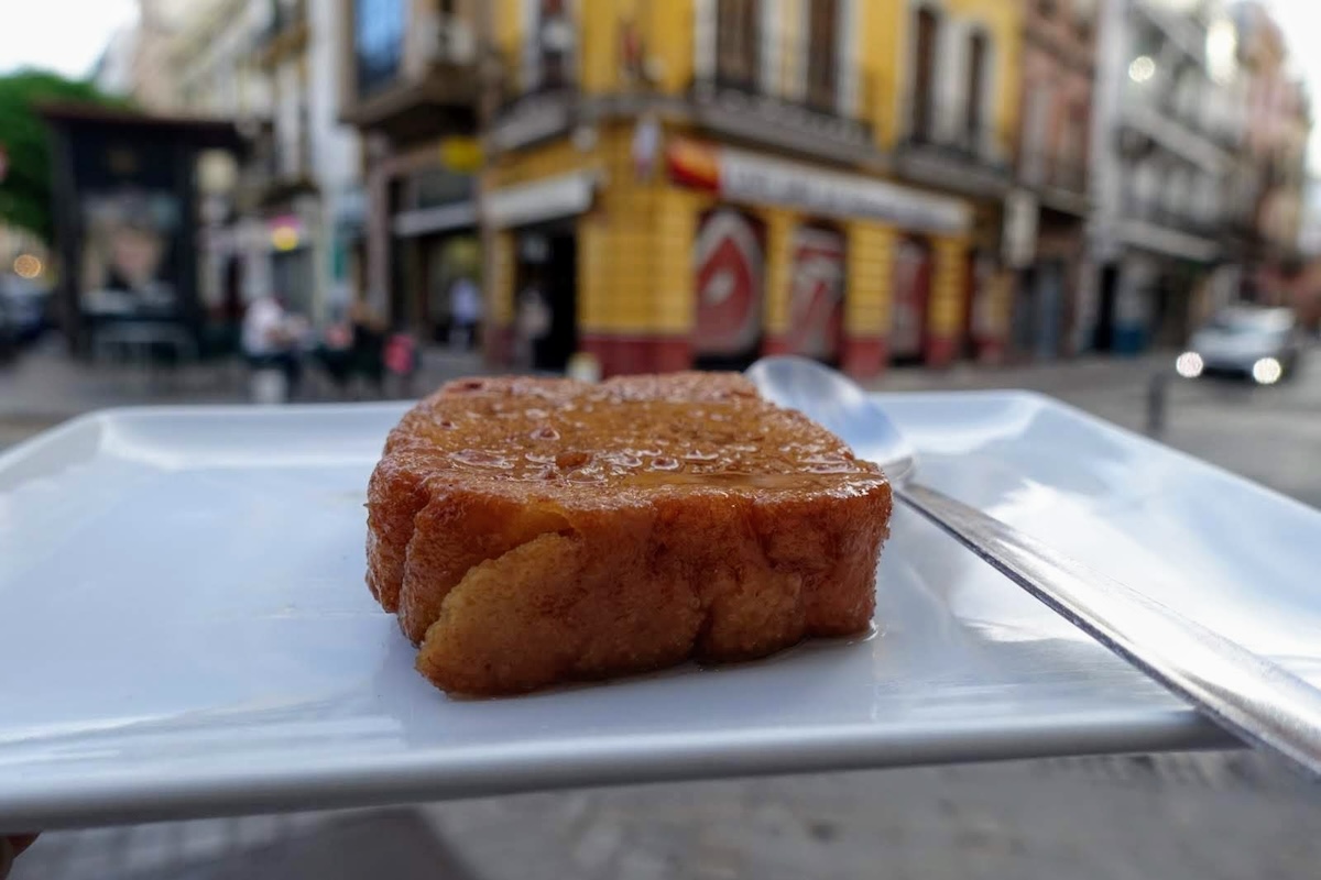 torrija on a plate in Spain 