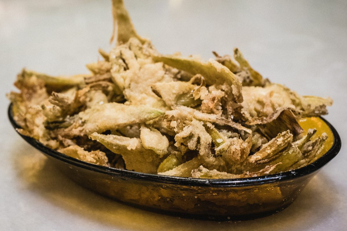 Make sure to try out the artichokes in many tapas bars is one of our top tips in our vegan and vegetarian guide to Barcelona!