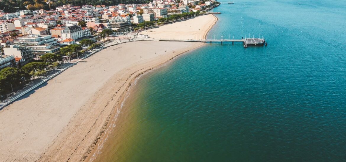 An aerial view of Arcachon, France, considered to be one of the best day trips from Bordeaux