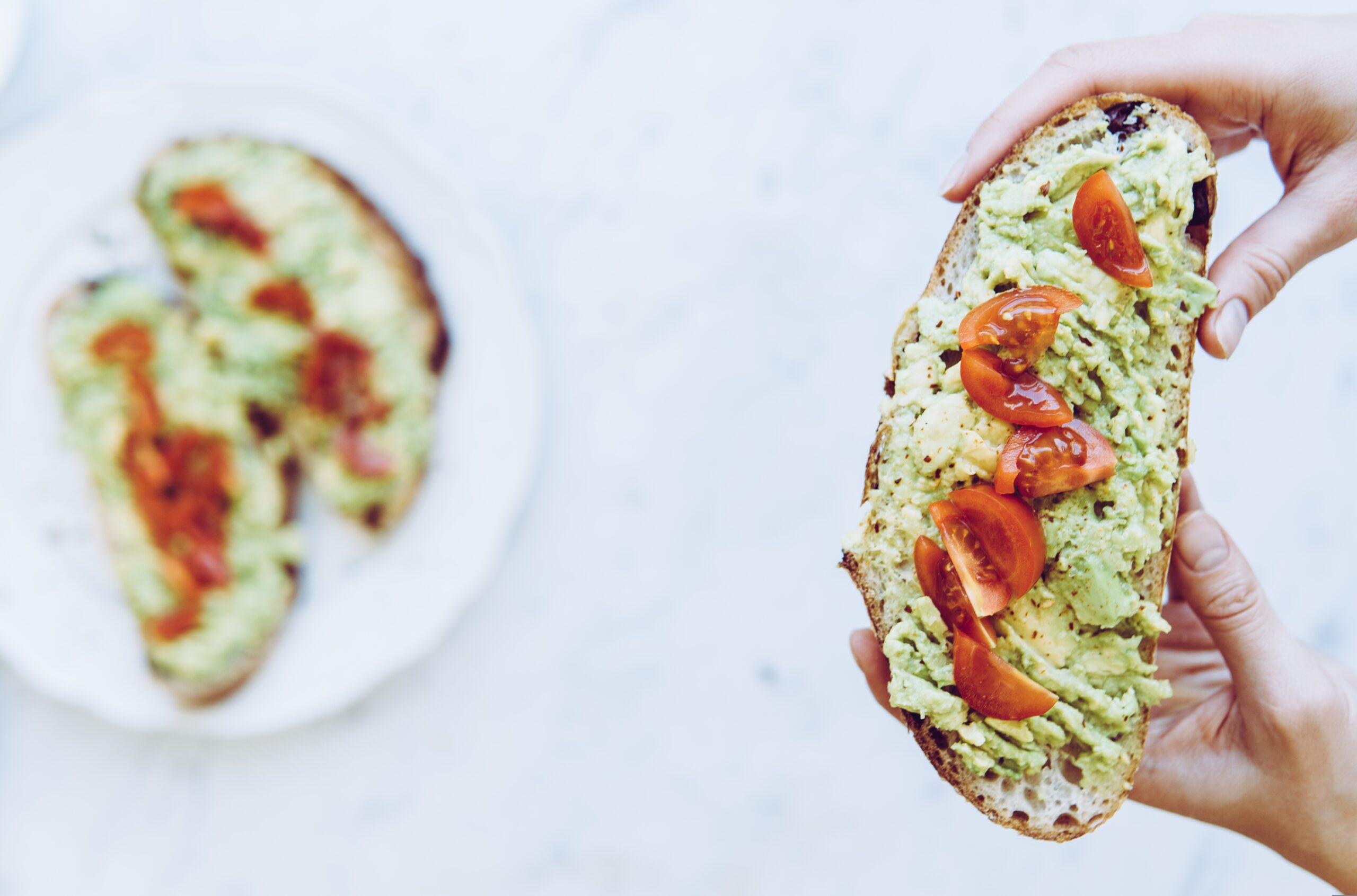 Avocado and tomato toast