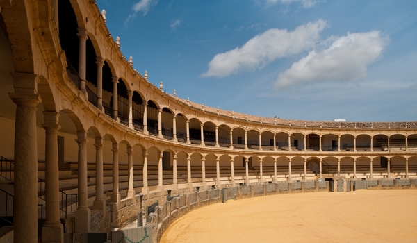 Bullfighting in Madrid - bull ring interior