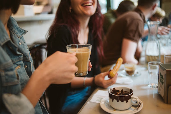 When drinking coffee in Spain, don't forget to order some churros, too!