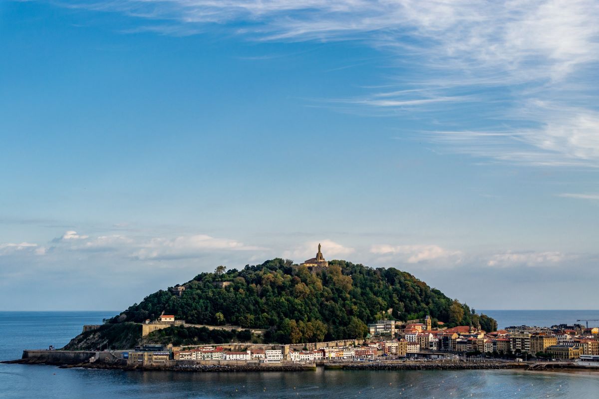 A view of the bay in San Sebastian