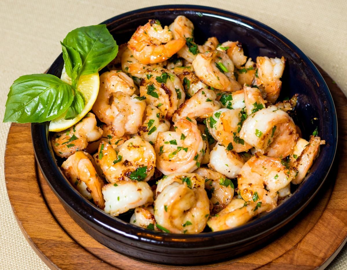 A shrimp petisco in one of Sintra's best restaurants.