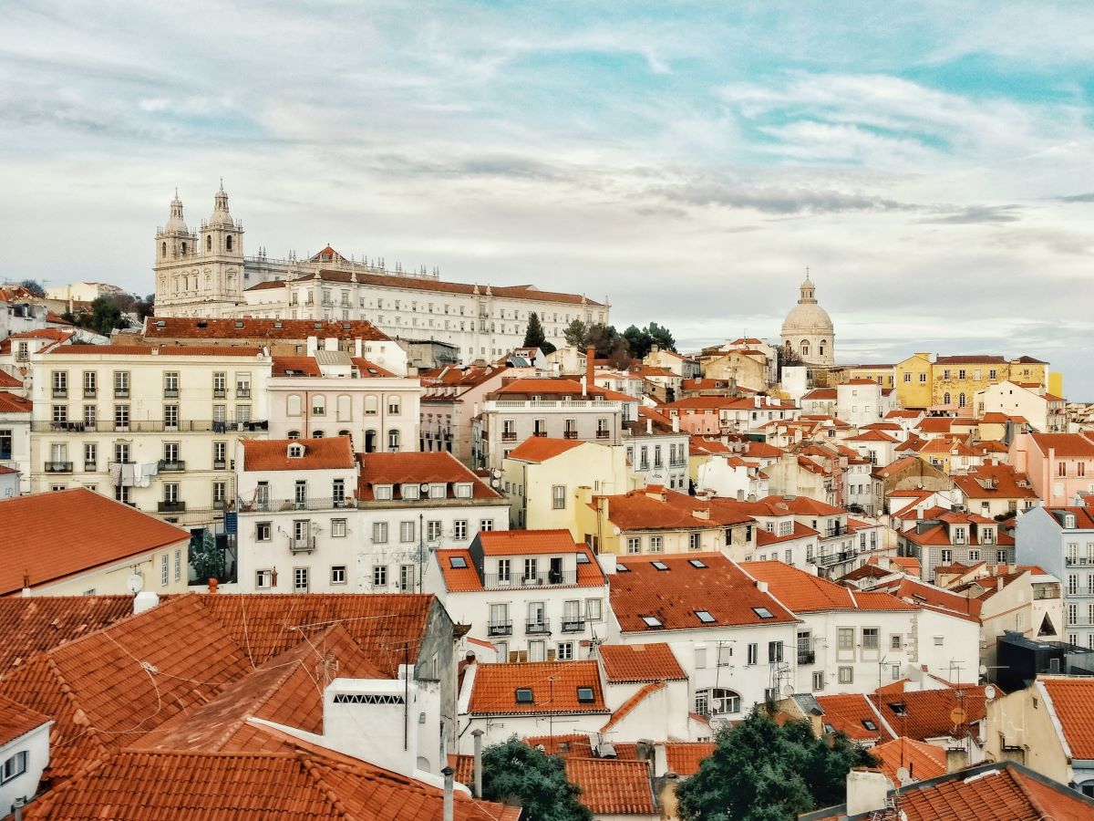 View of Lisbon traveling on a budget.