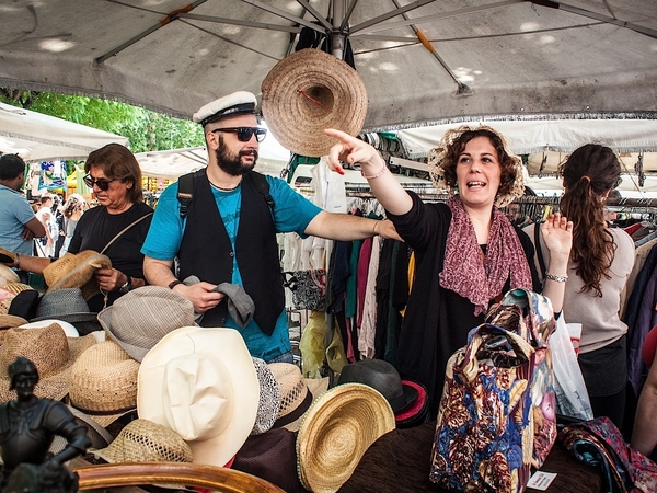 Porta Portese is one of the most famous flea markets in Rome. It's loud, chaotic, and has everything you could possibly need.