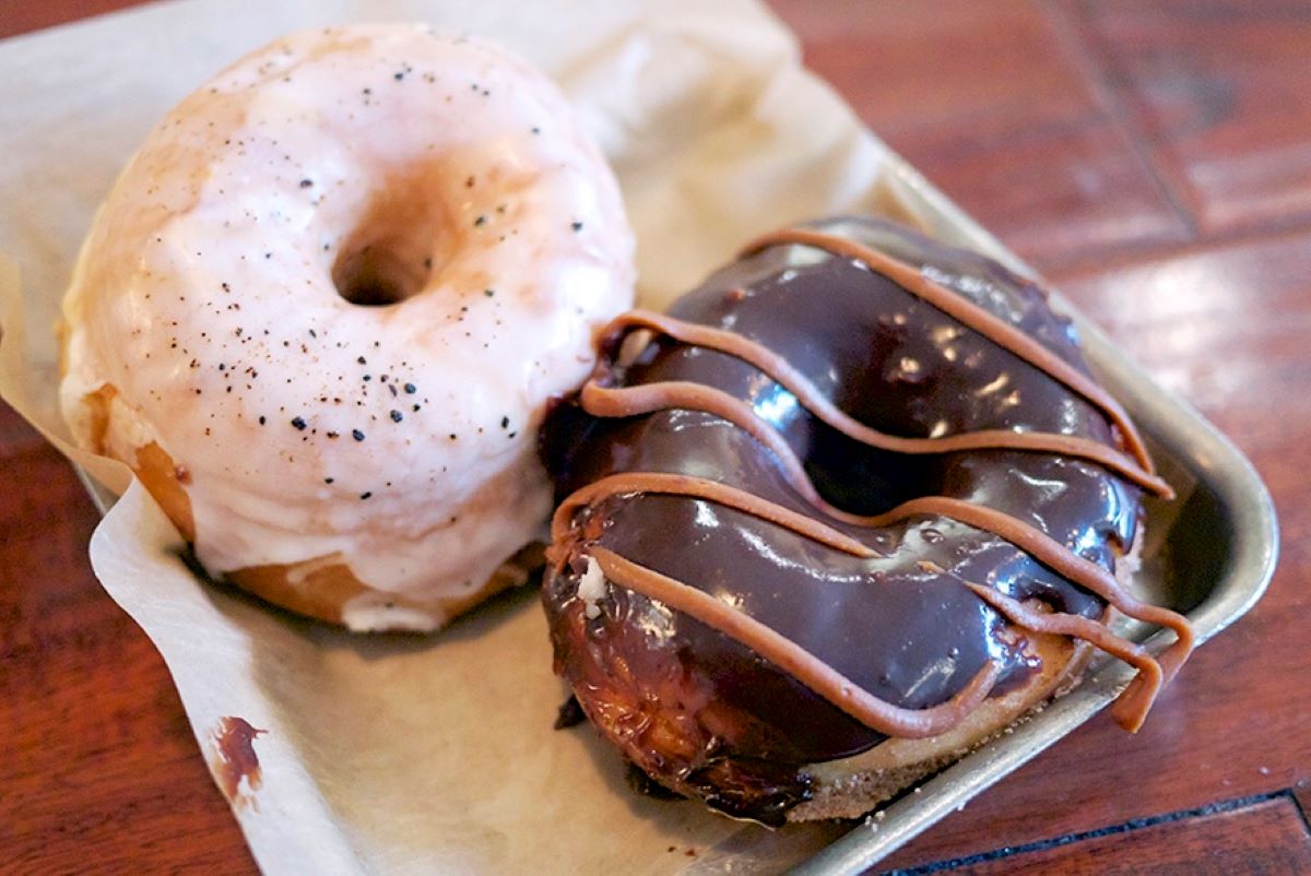 Irish coffee and Mexican hot chocolate doughnuts