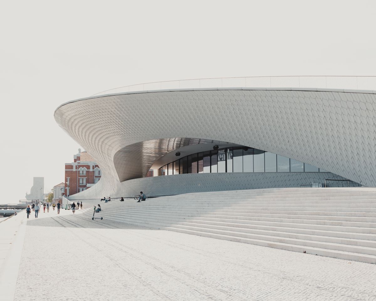 Museum in Lisbon near the ocean.