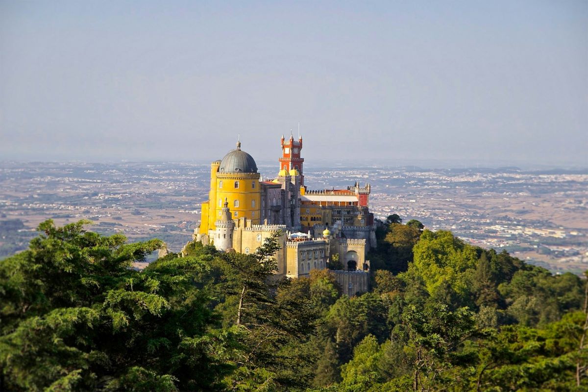 View of a palace in Sintra 