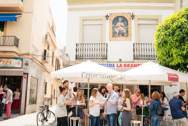 Terrace at La Grande bar in Seville