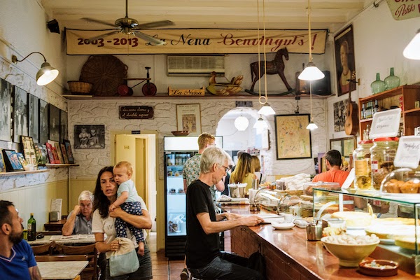 Interior of La Nena cafe in Barcelona