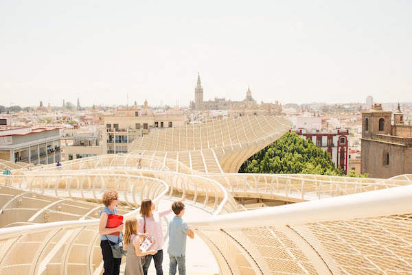 One of the best options for luggage storage in Seville is close to the famous Metropol Parasol monument.