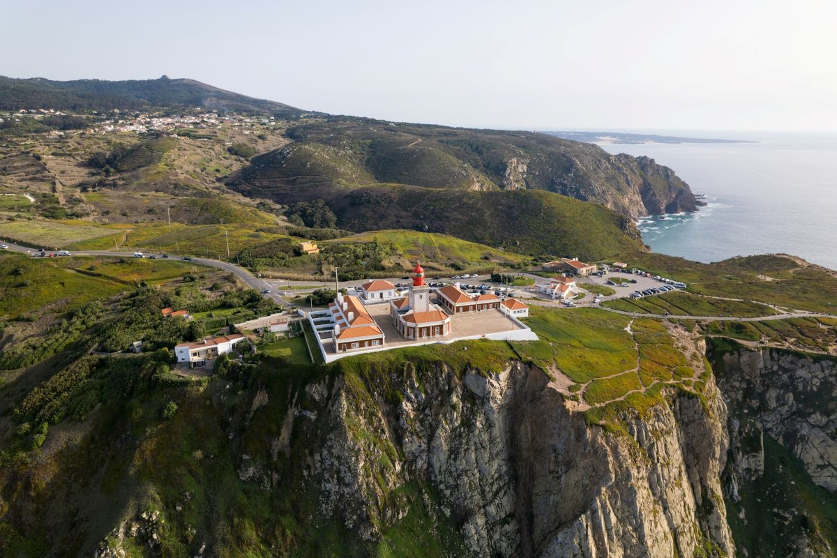 Aerial view of  Cabo da Roca. 