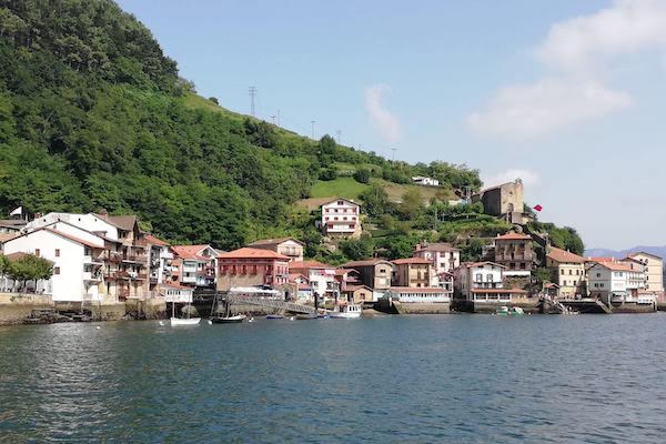 View of Pasajes, Spain from the water