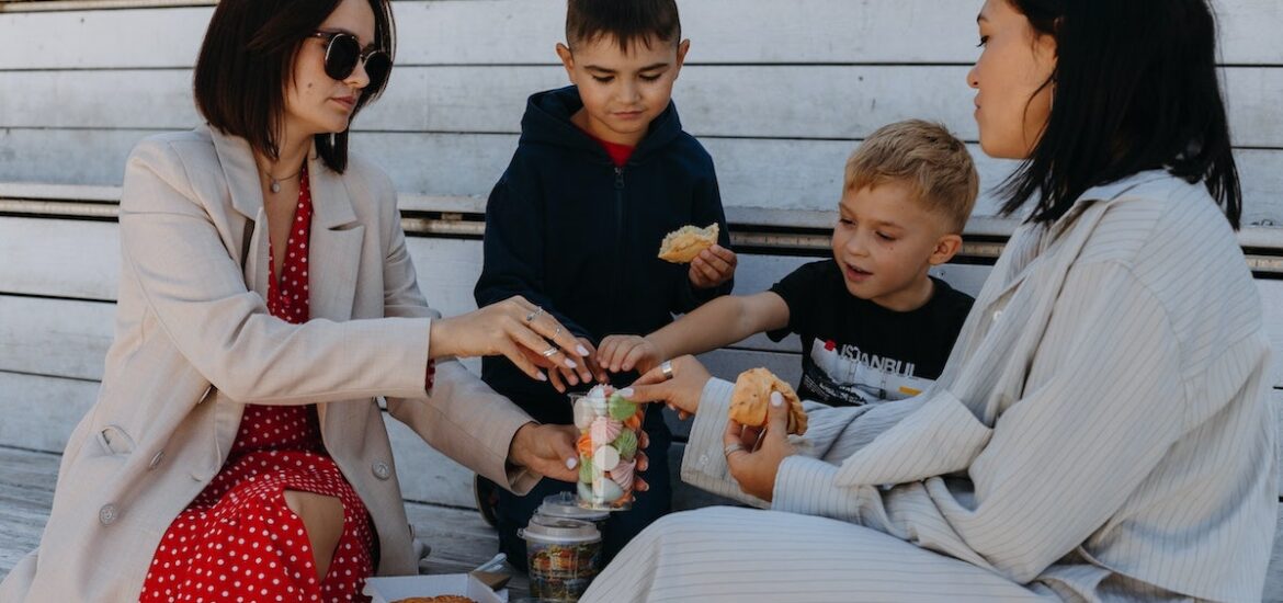 family eating