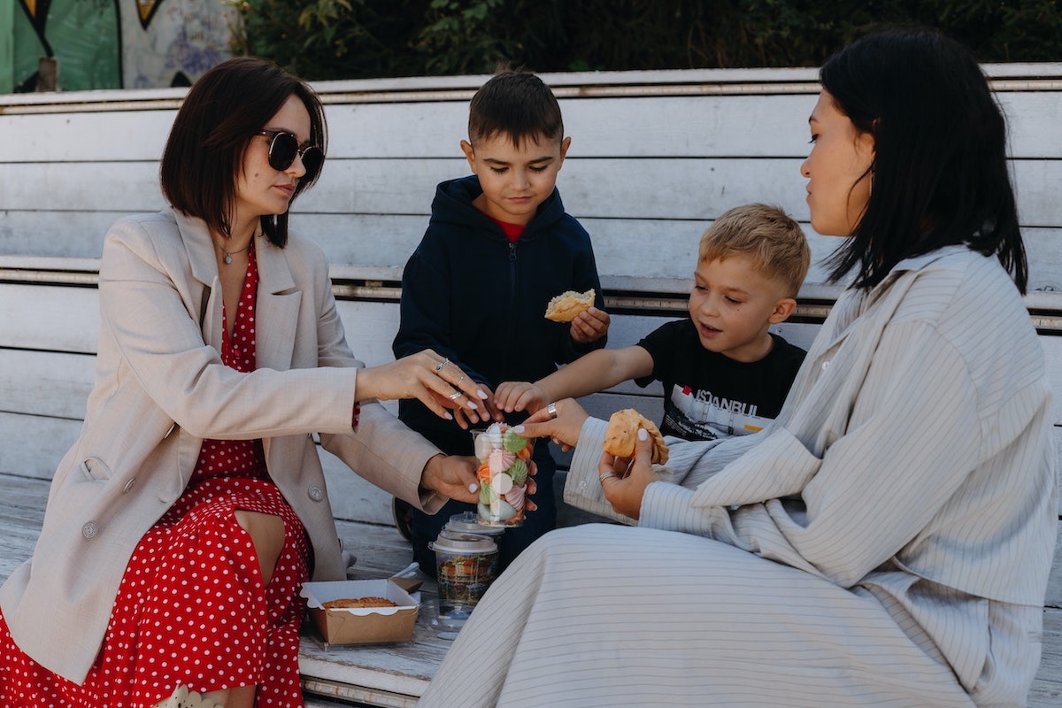 family eating