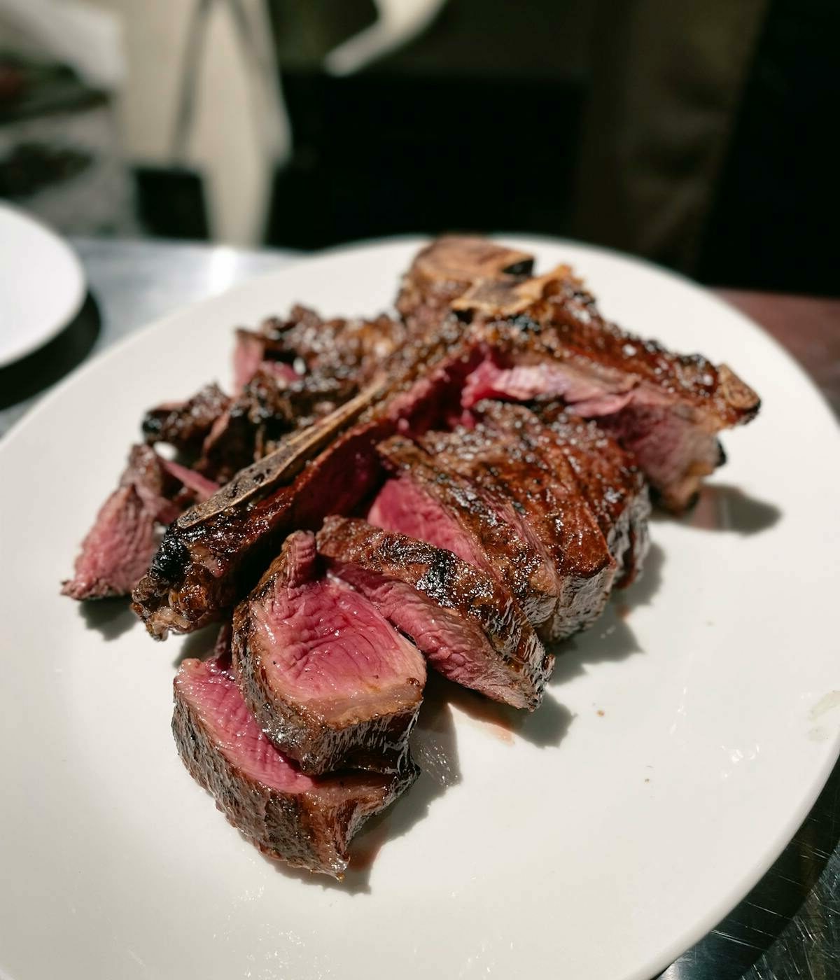 close-up of steak at a best Príncipe Real Restaurant