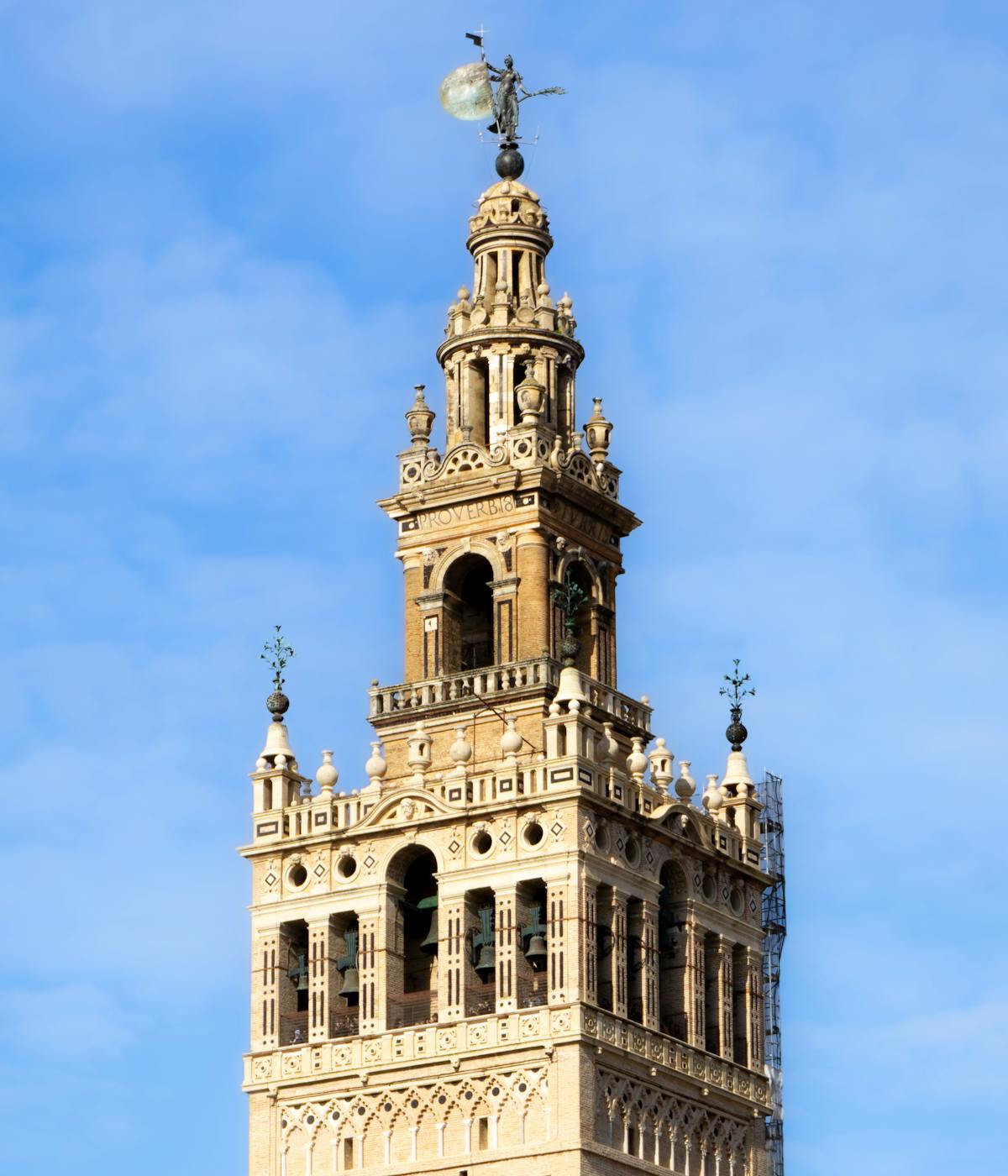 View of Seville's Giralda in Spain.