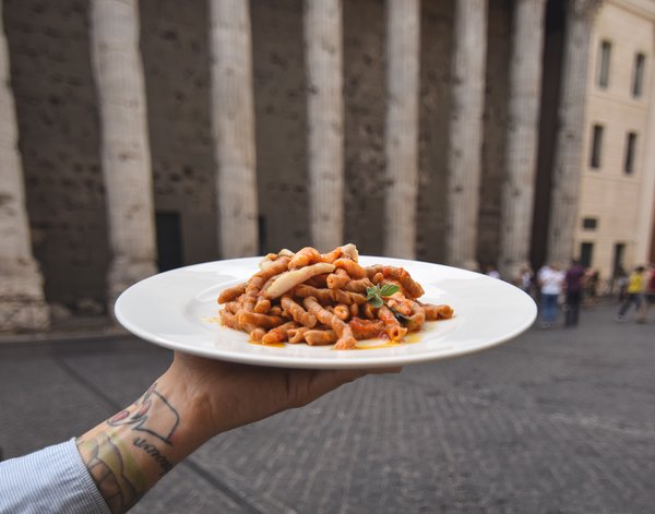 Plate of pasta in Rome