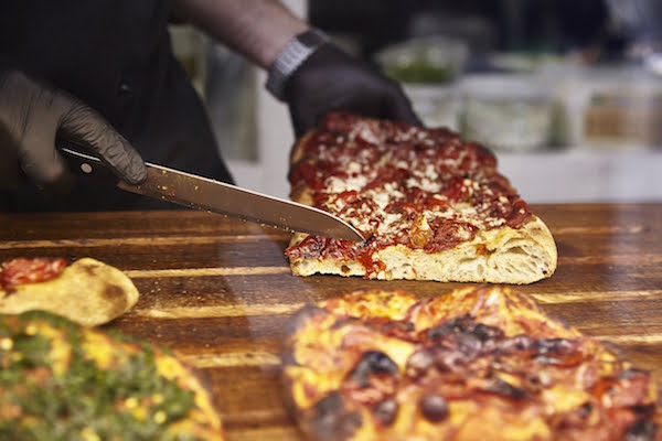 PIzza at Casamanco at the Testaccio Market in Rome