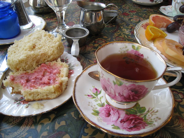 Scones and cup of tea