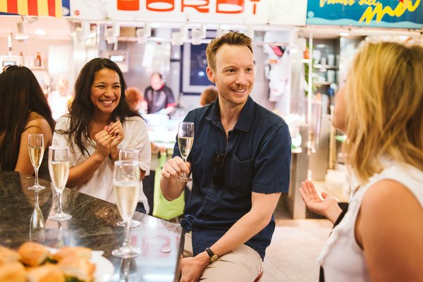 Group of people drinking sparkling wine