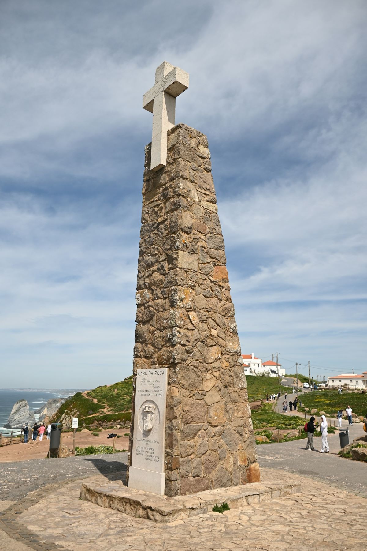 A poem written on the stone monument in Cabo da Roca.