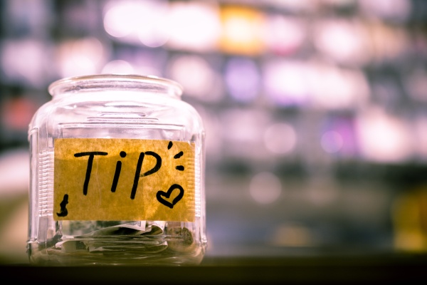 A jar for tips