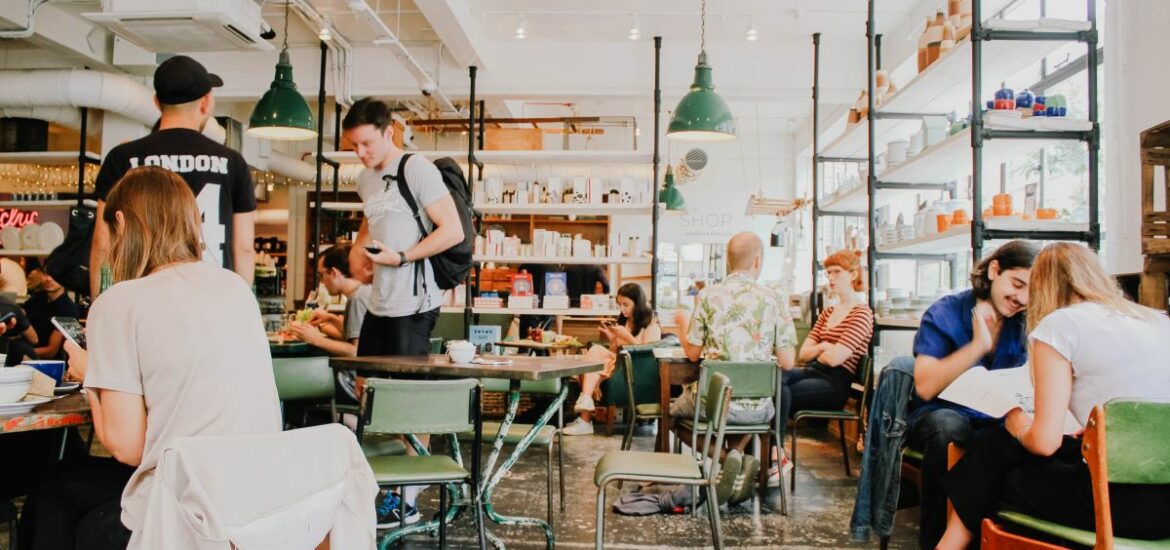 people in restaurant