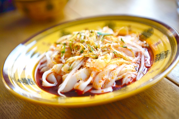 Noodle dish at Xi’an Biang Biang, London